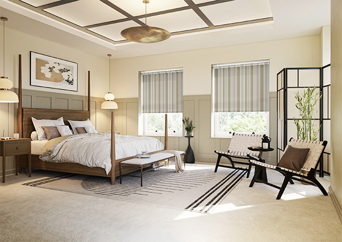Riviera Stripe, Caramel - Twist&Fit Roller Blind - Image 7